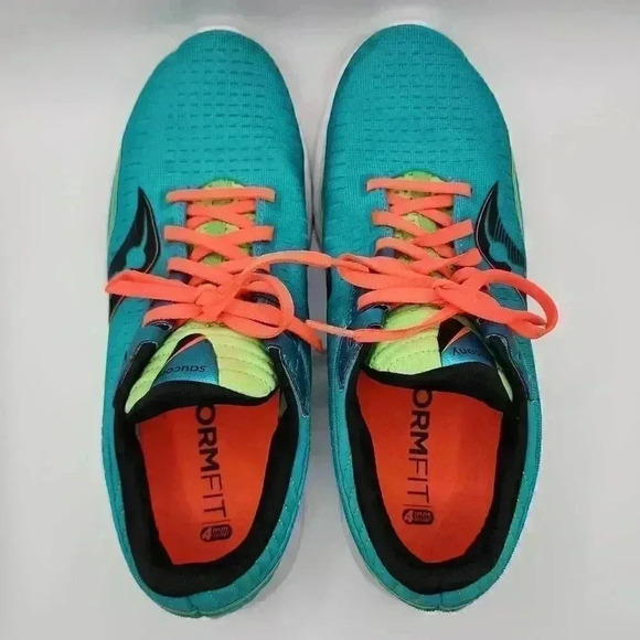 Saucony Womens Kinvara 11 S20551-10 Athletic Running Shoes Blue Green Size 9 - Picture 11 of 12